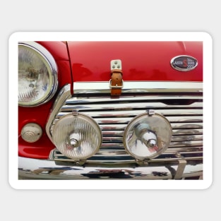 Mini Cooper S, Restored vintage british rally car Sticker